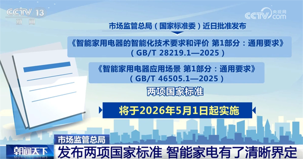 5月1日正式实施！智能家电两项新国标落地