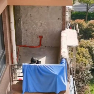 上海：装修工被封毛坯房20天，男子隔空喊话送温暖：他只要了食盐